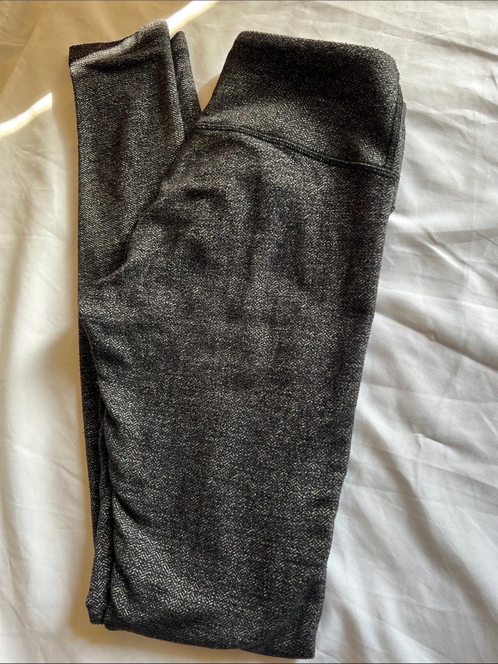 lululemon athletica Heathered Black Leggings